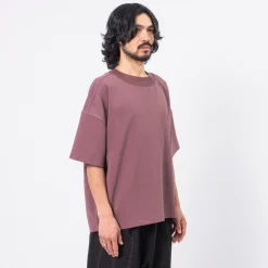 [MERELY MADE] MERELY WIDE ROUND NECKLINE T-SHIRT _ GRAPH PURPLE