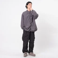 [MOIF] PILOT SHIRT _ SLATE GRAY