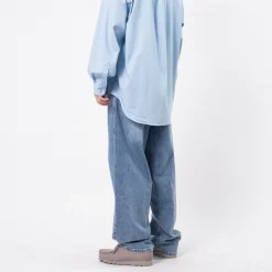 [MOIF] WIDE 6P BELTED DENIM PANTS _ USED WASH MEDIUM INDIGO