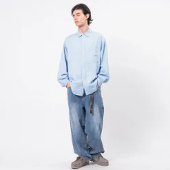 [MOIF] WIDE 6P BELTED DENIM PANTS _ USED WASH MEDIUM INDIGO