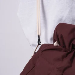 [NANAMICA] CROSS BODY DUFFEL BAG _ MAHOGANY