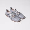[OPEN YY] CROSS BUCKLE BALLET FLATS _ BLUE