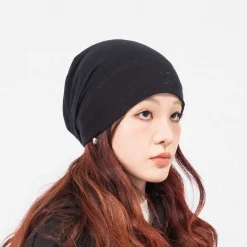 [OPEN YY] JERSEY SLOUCHY BEANIE _ BLACK
