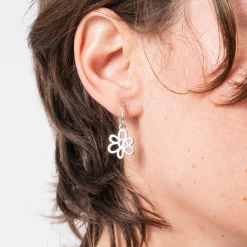 [PAM] LUNACY OUTLINE GESTURE EARRING _ SILVER