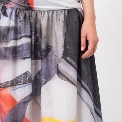 [PAM] RUE DE LANCRY MAXI SKIRT _ AOP