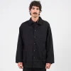[PORTER CLASSIC] CLASSIC DENIM MIL-SHIRT JACKET _ BLACK