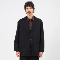[PORTER CLASSIC] CLASSIC DENIM WIDE JACKET _ BLACK