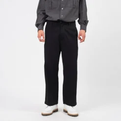 [PORTER CLASSIC] CLASSIC DENIM GENE KELLY PANTS _ BLACK