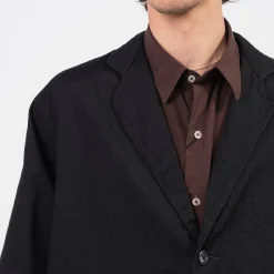 [PORTER CLASSIC] CLASSIC DENIM WIDE JACKET _ BLACK