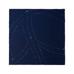 [PORTER CLASSIC] SILK SCARF PEACE MOTIF _ BLUE