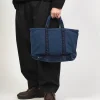 [PORTER CLASSIC] VINTAGE TRAVELER TOTE BAG CANVAS _ BLUE