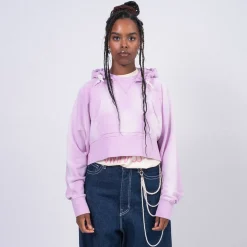 [RHODOLIRION] PS1095 GADGET HOODY DAMAGED _ A-LILAC