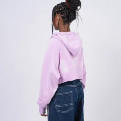 [RHODOLIRION] PS1095 GADGET HOODY DAMAGED _ A-LILAC