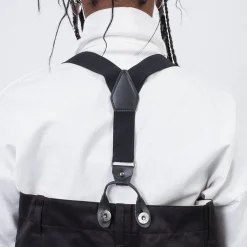 [RHODOLIRION] PS1012 SUSPENDER PANTS _ B-BLACK