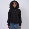 [RHODOLIRION] PS1085 SWALLOW EMB. TURTLE NECK TEE _ B-BLACK