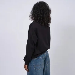[RHODOLIRION] PS1085 SWALLOW EMB. TURTLE NECK TEE _ B-BLACK