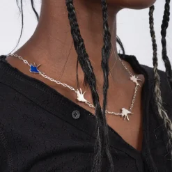 [RHODOLIRION] PS1144 SWALLOW MOTIF NECKLACE _ CRAZY