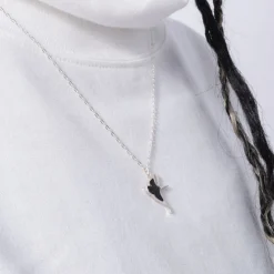 [RHODOLIRION] PS1165 SWALLOW PENDANT_ BLACK