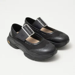 [RHODOLIRION] PS1131 WING TIP SNEAKERS _ BLACK