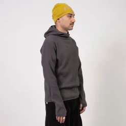 [ROA] THERMAL WAFFLE HOODIE _ ASPHALT