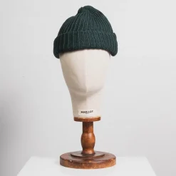 [ROTOTO] R5082 CHUNKY COTTON SHORT BEANIE _ D.GREEN