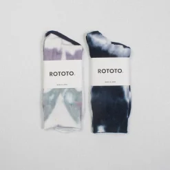 [ROTOTO] R1490 TIE DYE FORMAL CREW SOCKS