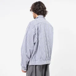 [SILLAGE] RIB BLOUSON DEAD STOCK _ NAVY STRIPE