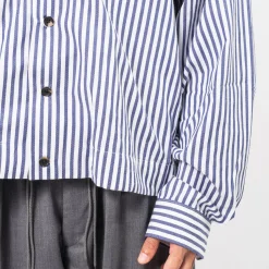 [SILLAGE] RIB BLOUSON DEAD STOCK _ NAVY STRIPE
