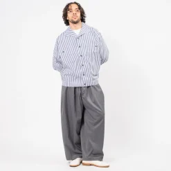 [SILLAGE] RIB BLOUSON DEAD STOCK _ NAVY STRIPE