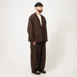 [SILLAGE] VESTE TWO BUTTON _ BROWN