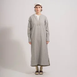 [SNOW PEAK] COTTON DOBBY HERRINGBONE DRESS _ BDG