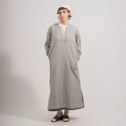 [SNOW PEAK] COTTON DOBBY HERRINGBONE DRESS _ BDG