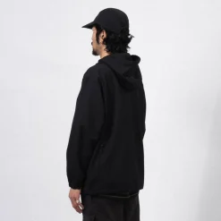 [SNOW PEAK] HYBRID WOOL HOODIE _ BLACK