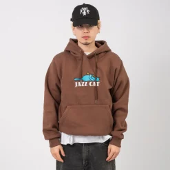[SOUNDSGOOD] JAZZ CAT HOODIE _ BROWN