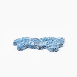 [SPACE AVAILABLE] MELTED STRUCTURES DESK TRAY _ BLUE WAVE