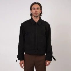 [STOCKHOLM (SURFBOARD) CLUB] U3000100 WORK JACKET _ BLACK