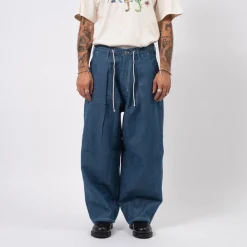 [STORY MFG] LUSH PANTS _ INDIGO DENIM WONKY-WEAR