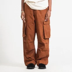 [STORY MFG] PEACE PANTS _ BARK BROWN SLUB