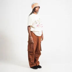 [STORY MFG] PEACE PANTS _ BARK BROWN SLUB