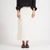 [STUDIO NICHOLSON WOMEN] TYRELL TAILORED PATCH POCKET SKIRT _ PARCHMEN