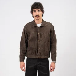 [T.T] LOT.309 BUCKLE-BACKED JACKET _ DAMAGED MUD DYED BROWN