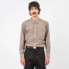 [T.T] LOT.106 NARROW COLLAR SHIRT _ BLACK CHAMBRAY