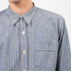 [T.T] LOT.106 NARROW COLLAR SHIRT _ INDIGO CHAMBRAY
