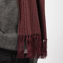 [T.T] LOT.015 STOLE _ BORDEAUX