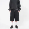 [UNAFFECTED] BERMUDA DENIM SHORTS _ BLACK
