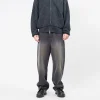 [UNAFFECTED] CURVED WIDE DENIM _ BLACK