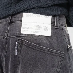 [UNAFFECTED] CURVED WIDE DENIM _ BLACK