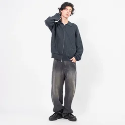 [UNAFFECTED] CURVED WIDE DENIM _ BLACK