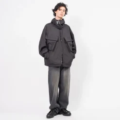 [UNAFFECTED] FUNCTIONAL SMOCK PARKA _ BLACK