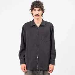 [YOKO SAKAMOTO] ZIP SHIRT _ BLACK